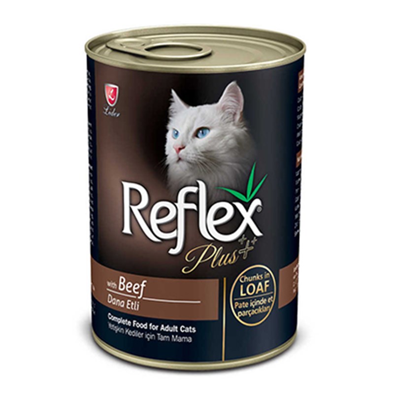 Reflex Plus 400 Gr Pate İçinde Dana Etli Yetişkin | Sığır Etli Yaş Kedi Maması Reflex Plus 400 Gr Pate İçinde Dana Etli Yetişkin | Sığır Etli Yaş Kedi Maması