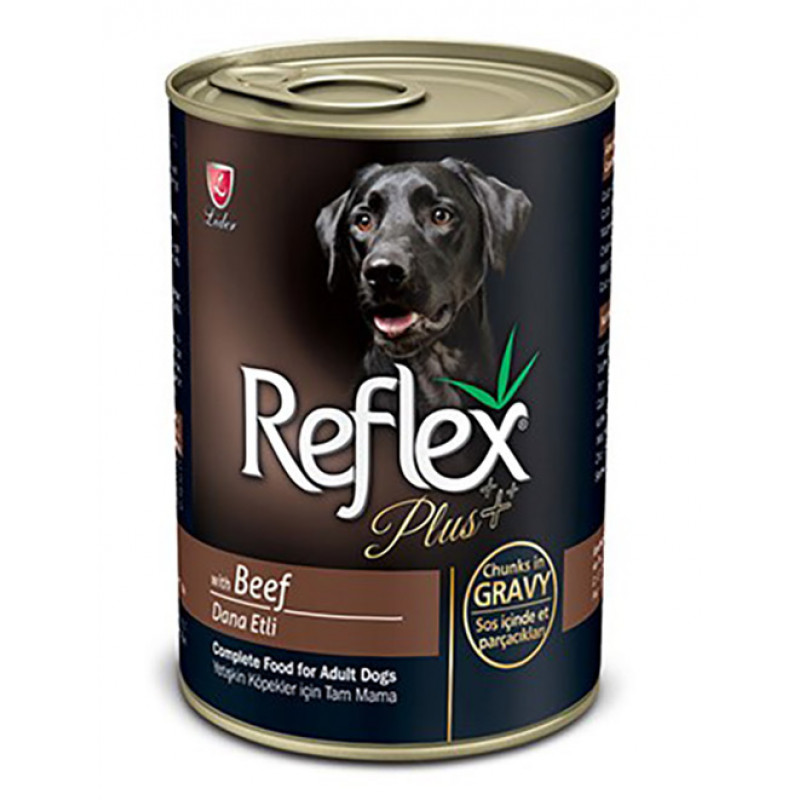 Reflex Plus 6 Adet Biftekli Soslu Et Parçacıklı 400gr | Yetişkin Köpek Konserve Maması Reflex Plus 6 Adet Biftekli Soslu Et Parçacıklı 400gr | Yetişkin Köpek Konserve Maması