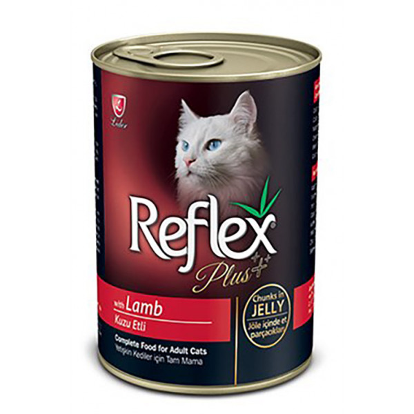 Reflex Plus 6 Adet Jöle İçinde Kuzu Etli Yetişkin 400 Gr | Yetişkin Kedi Maması
