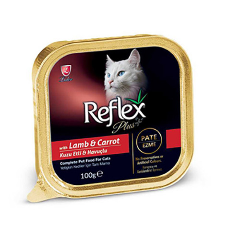 Reflex Plus 6 Adet Kuzu Etli & Havuçlu Alu-Tray Yetişkin 100 Gr | Kuzu Etli Kedi Maması Reflex Plus 6 Adet Kuzu Etli & Havuçlu Alu-Tray Yetişkin 100 Gr | Kuzu Etli Kedi Maması