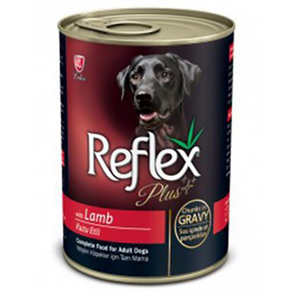 Reflex Plus 6 Adet Sos İçinde Kuzulu Yetişkin 415 Gr | Yetişkin Köpek Konserve Maması