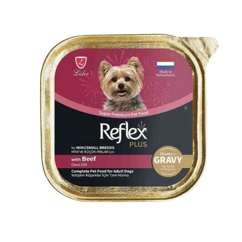 Reflex Plus 85 Gr Dana Etli Sos İçinde Küçük Irk Yetişkin Konserve Köpek Maması