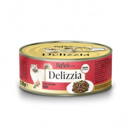 Delizzia 85 Gr Sos İçinde Parça Dana Etli Yetişkin Konserve Kedi Maması 