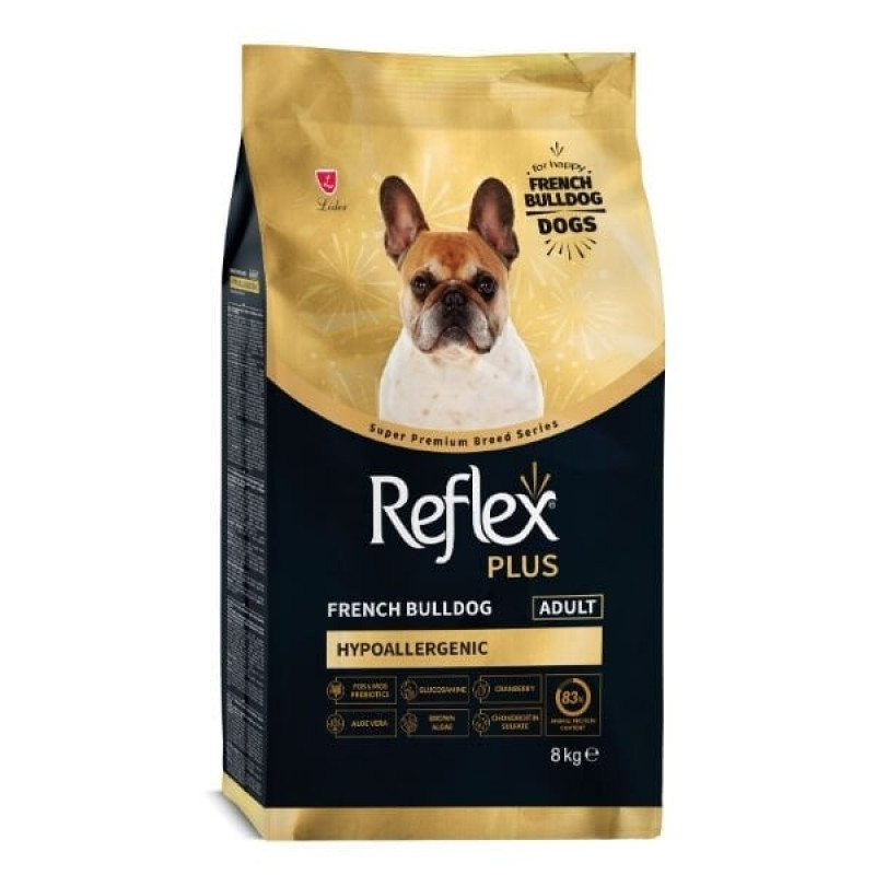 Reflex Plus French Bulldog Hypoallergenic 8 Kg Tavuklu Yetişkin Köpek Maması 