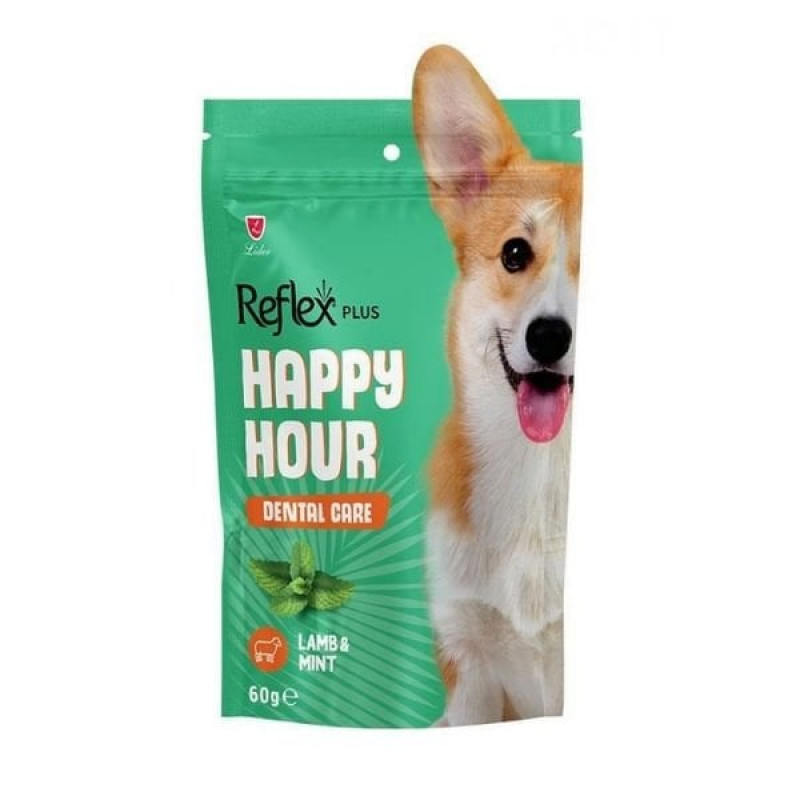 Reflex Plus Happy Hour 60 Gr Ağız ve Diş Sağlığı Destekleyici Köpek Ödül Maması 