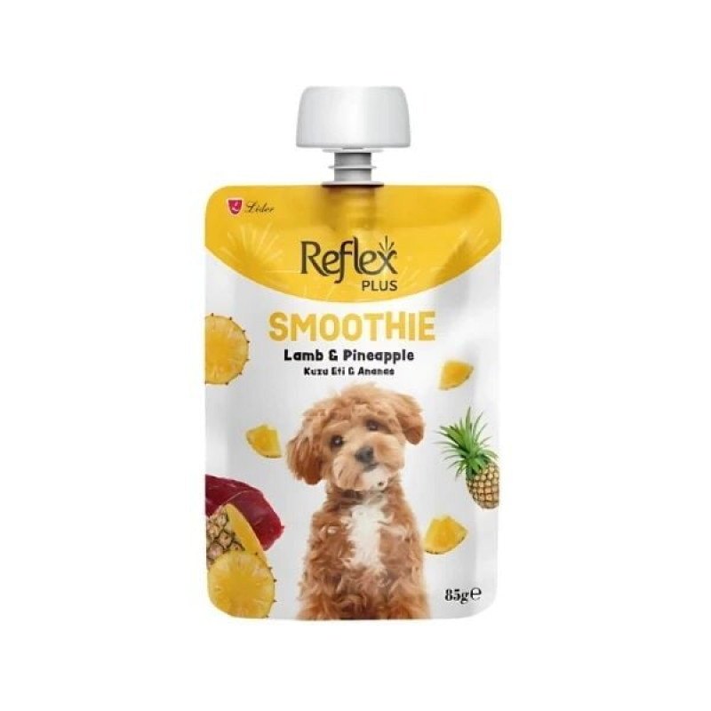 Reflex Plus Smoothie 85 Gr Kuzu Etli ve Ananaslı Sıvı Yetişkin Köpek Ödül Maması 
