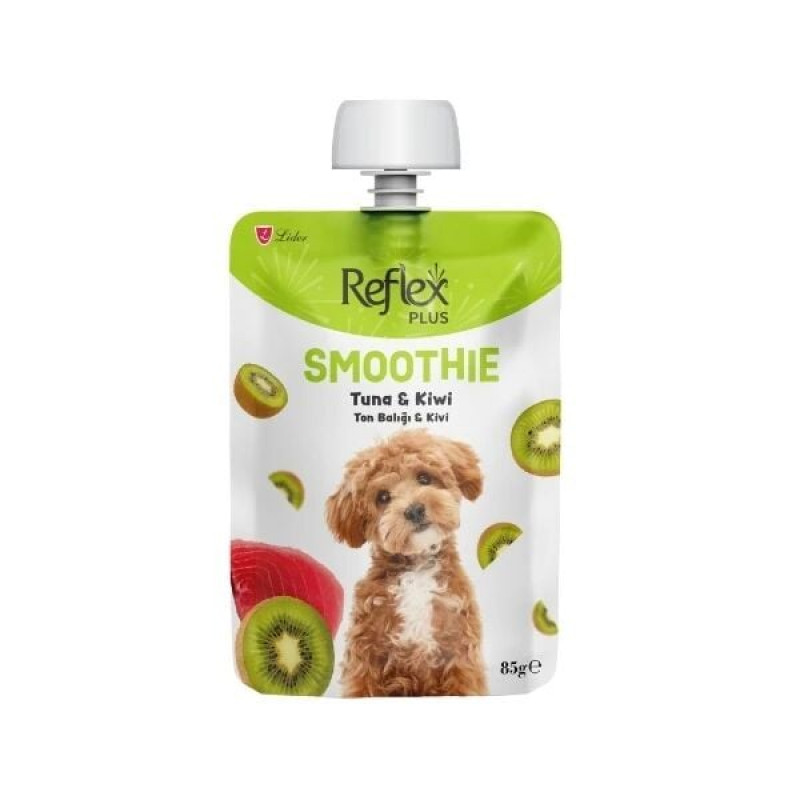 Reflex Plus Smoothie 85 Gr Ton Balıklı ve Kivili Sıvı Yetişkin Köpek Ödül Maması 