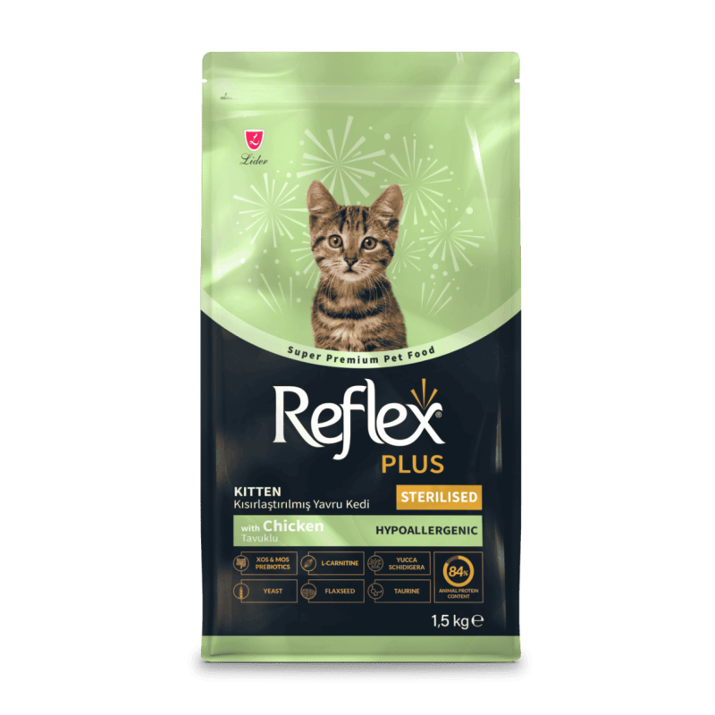 Reflex Plus Sterilised Kitten 1.5 Kg Tavuklu Kısırlaştırılmış Yavru Kedi Maması