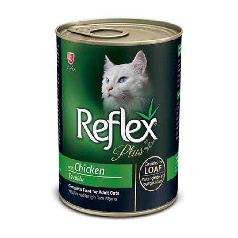 Reflex Plus Tavuklu Pate Yetişkin Kedi Konservesi 24 Adet 400 Gr