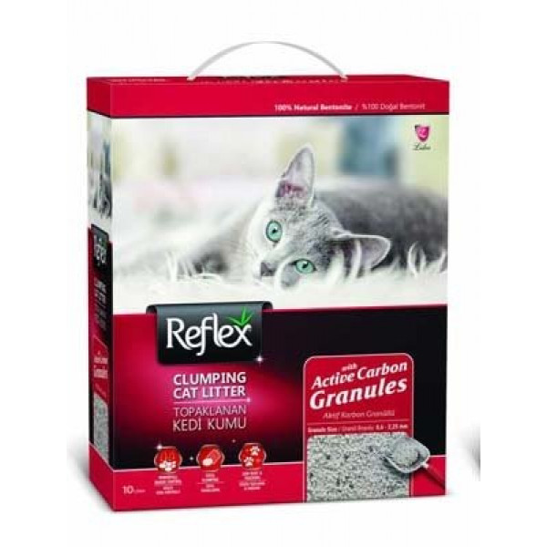 Reflex 10 Lt Aktif Karbonlu Topaklanan Kedi Kumu | Doğal Kedi Kumu