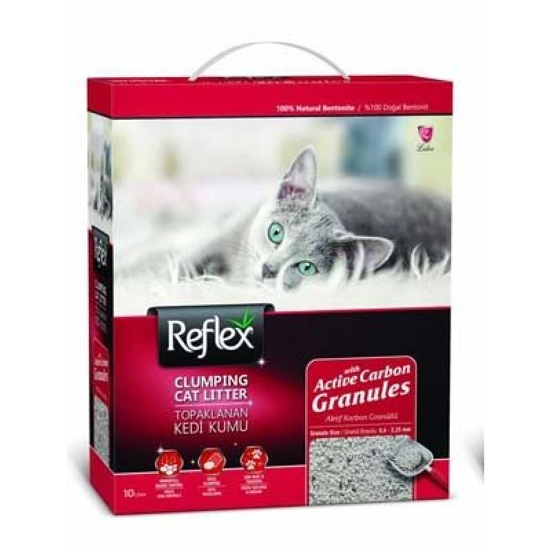 Reflex 10 Lt Aktif Karbonlu Topaklanan Kedi Kumu | Doğal Kedi Kumu Reflex 10 Lt Aktif Karbonlu Topaklanan Kedi Kumu | Doğal Kedi Kumu