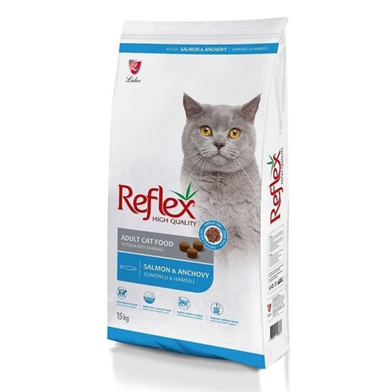 Reflex 15 Kg Somon ve Hamsi | Yetişkin Kuru Kedi Maması Reflex 15 Kg Somon ve Hamsi | Yetişkin Kuru Kedi Maması