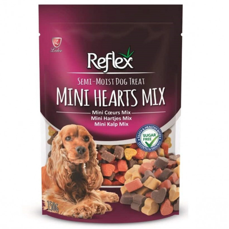 Reflex 150 Gr Semi-Moist Mini Kalp Karışık | Kurutulmuş Köpek Ödül Maması Reflex 150 Gr Semi-Moist Mini Kalp Karışık | Kurutulmuş Köpek Ödül Maması