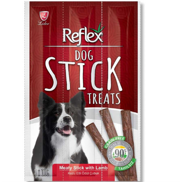 Reflex 3 Adet Kuzulu Yetişkin Çubuk 11 Gr | Köpek Kemik Ödül Maması