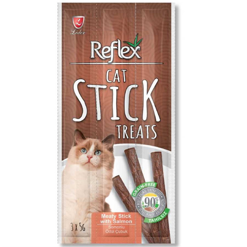 Reflex 3 Adet Somonlu Yetişkin Ödül Çubuk | Stick Kedi Ödül Maması Reflex 3 Adet Somonlu Yetişkin Ödül Çubuk | Stick Kedi Ödül Maması