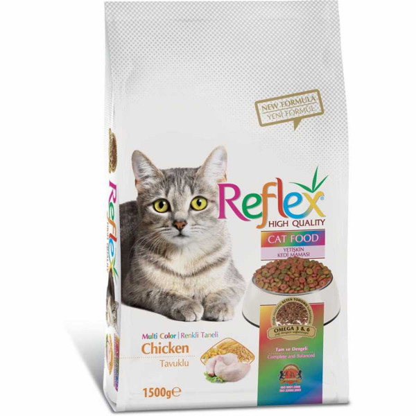 Reflex 3 Kg Multicolor Tavuklu Yetişkin | Kedi Boyun Tasması
