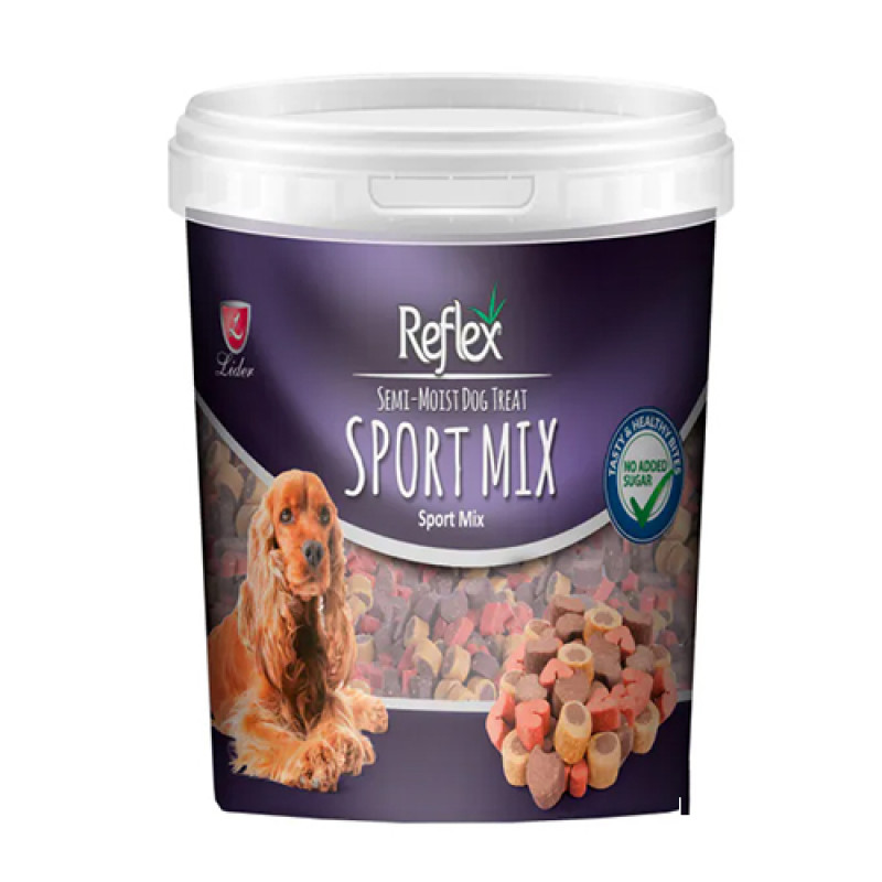 Reflex 500 Gr Semi-Moist Spor Karışık | Kurutulmuş Köpek Ödül Maması Reflex 500 Gr Semi-Moist Spor Karışık | Kurutulmuş Köpek Ödül Maması