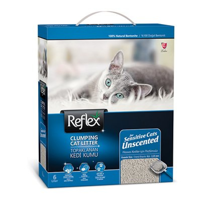 Reflex 6 Lt Sensitive Kokusuz Bentonit Kedi Kumu | Doğal Kedi Kumu Reflex 6 Lt Sensitive Kokusuz Bentonit Kedi Kumu | Doğal Kedi Kumu