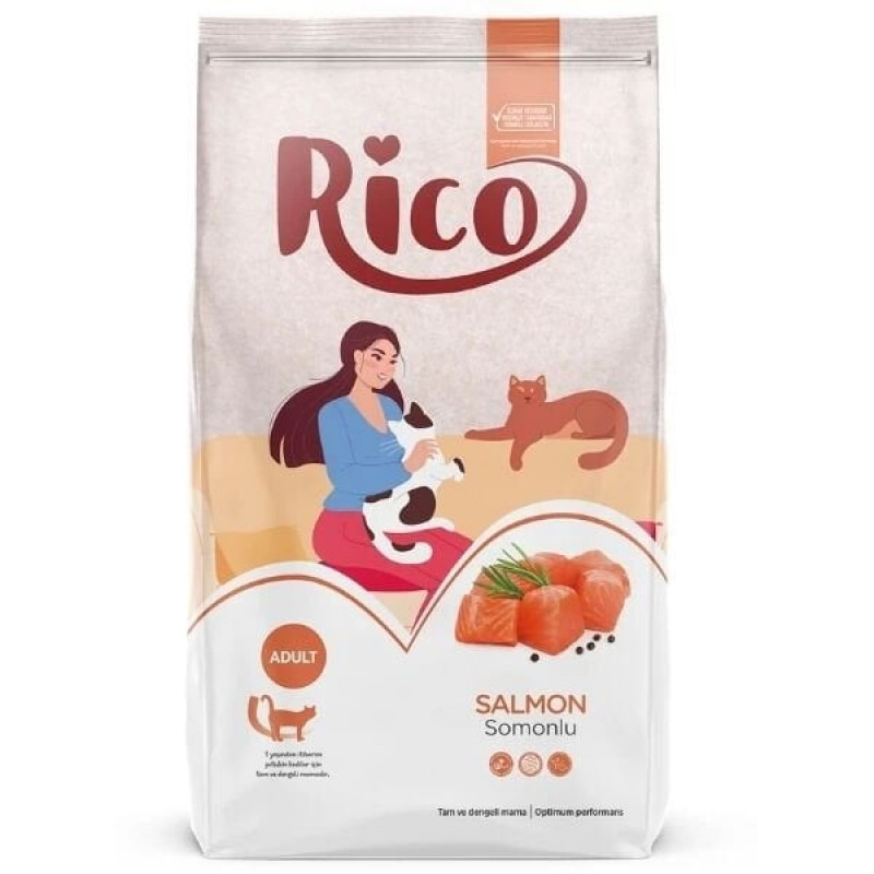 Rico 2 Kg Somonlu Yetişkin Kedi Maması 