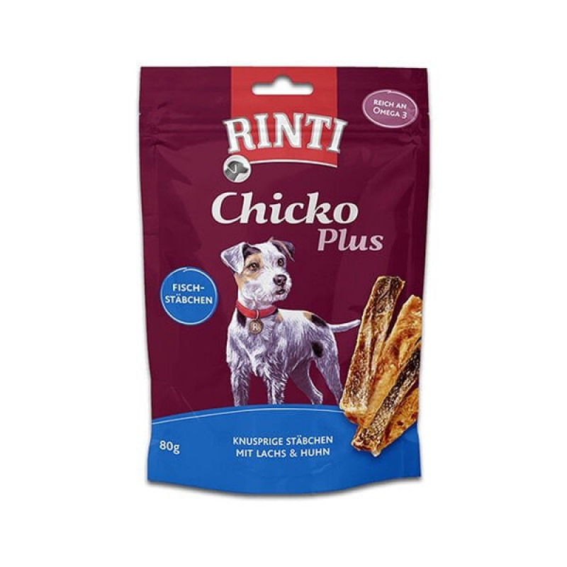 Rinti 80 Gr Chicko Plus Stick Somon ve Tavuk | Köpek Atıştırmalık Ödül Maması Rinti 80 Gr Chicko Plus Stick Somon ve Tavuk | Köpek Atıştırmalık Ödül Maması