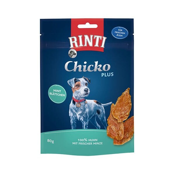 Rinti 80 Gr Chicko Plus Tavuk ve Nane | Köpek Atıştırmalık Ödül Maması