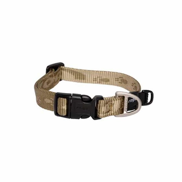 Rogz L Alpinist Halsband Desenli Boyun Tasması Gold 34x56 Cm | Köpek Boyun Tasması