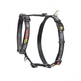 L Fancy Dress Tuig Kemik Desenli Göğüs Tasması Siyah 2x45-75 Cm | Köpek Göğüs Tasması L Fancy Dress Tuig Kemik Desenli Göğüs Tasması Siyah 2x45-75 Cm | Köpek Göğüs Tasması