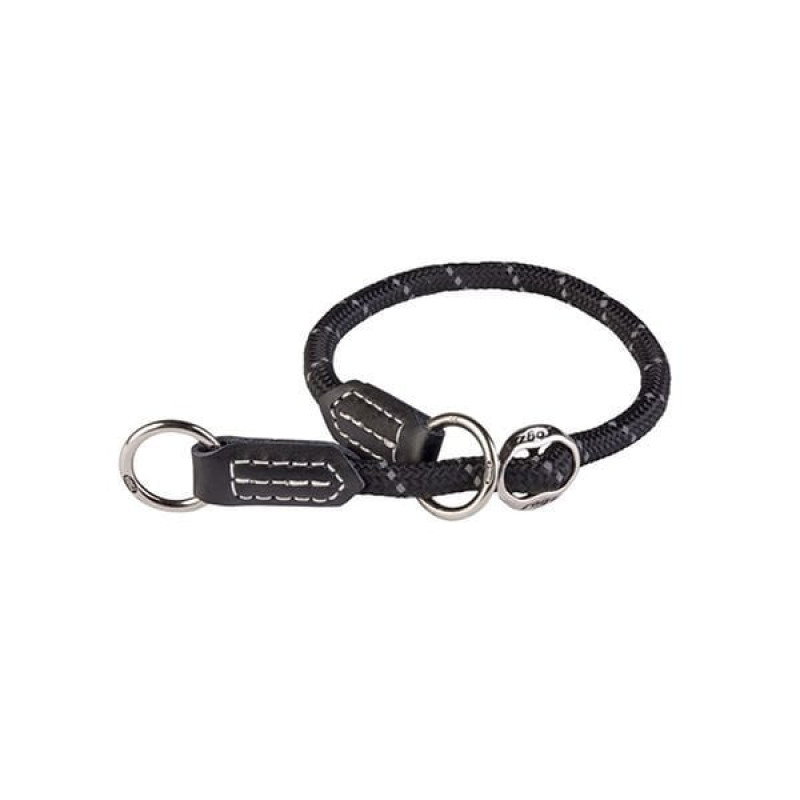 Rogz L Rope Slipband Halat Boyun Tasması Siyah 1,2x45-55 Cm | Köpek Boyun Tasması Rogz L Rope Slipband Halat Boyun Tasması Siyah 1,2x45-55 Cm | Köpek Boyun Tasması