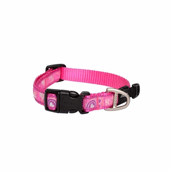 Rogz M Fancy Dress Halsband Pati Desenli Boyun Tasması Pembe 1,6x26-40 Cm | Köpek Boyun Tasması