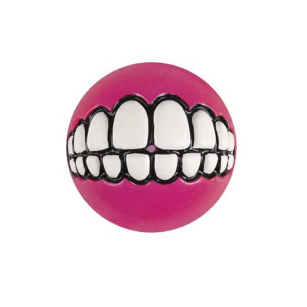 Rogz Toyz M Grinz Ödül Hazneli Top Pembe 6,4 Cm | Ödül Hazneli Köpek Oyuncağı