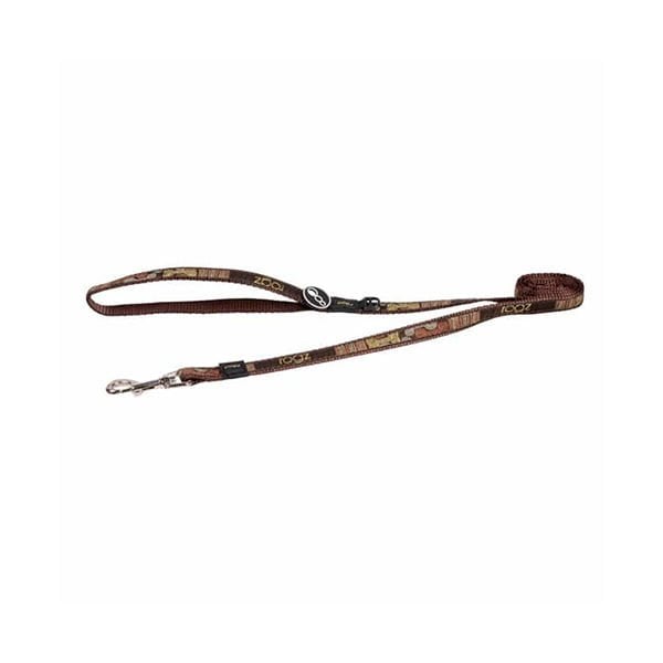 Rogz XL Fancy Dress Lijn Dokuma Gezdirme Kayışı Kahverengi 2,5x120 Cm | Köpek Gezdirme Tasması