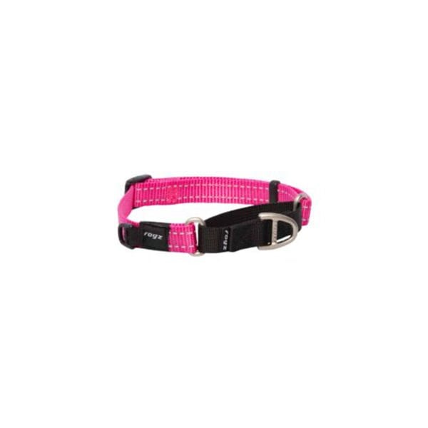 Rogz XL Utility Control Web Halsband Güvenlikli Dokuma Boyun Tasması Pembe 2,5x53-80 Cm | Köpek Boyun Tasması