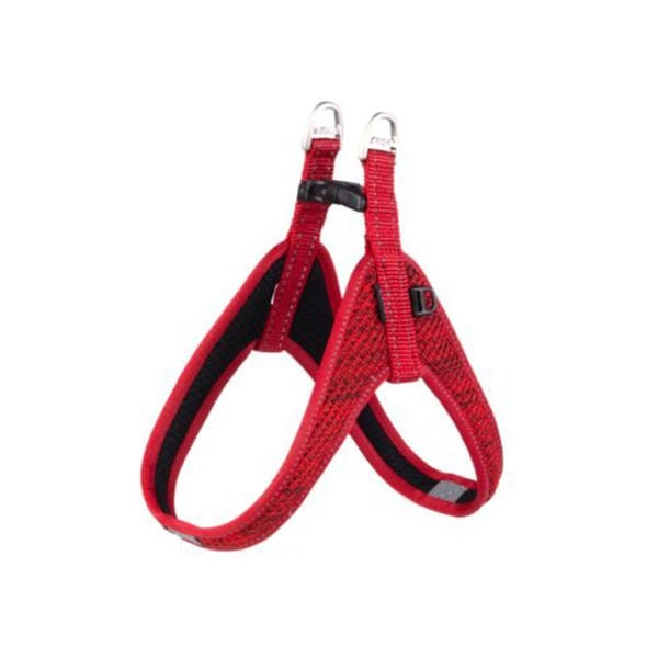 Rogz XXS Utility Fast Fit Tuig Dolgulu Göğüs Tasması Kırmızı 1,2x32 Cm | Köpek Göğüs Tasması