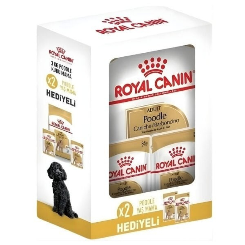 Royal Canin Poodle Adult Yetişkin Köpek Maması 3 Kg+2 Konserve Hediyeli