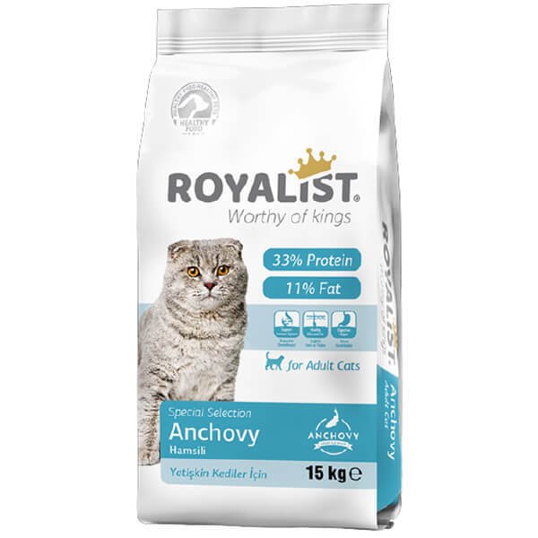 Royalist 15 Kg Premium Hamsili Yetişkin | Yetişkin Kuru Kedi Maması