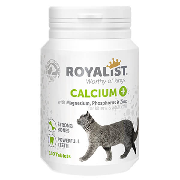 Royalist 150 Adet Calcium Kemik ve Diş Güçlendirici Tablet | Kedi Vitamin Ve Tableti
