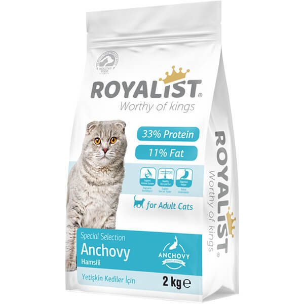 Royalist 2 Kg Premium Hamsili Yetişkin | Yetişkin Kuru Kedi Maması