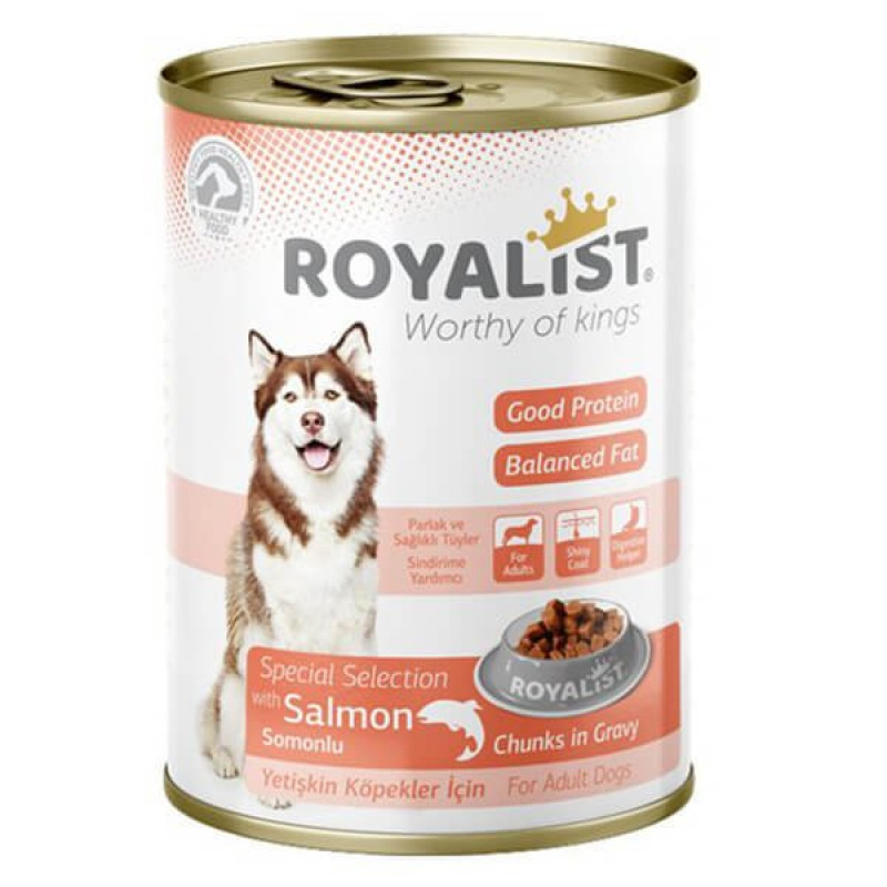 Royalist 400 Gr Somonlu Parça Etli Gravy Soslu Yetişkin | Yetişkin Köpek Konserve Maması Royalist 400 Gr Somonlu Parça Etli Gravy Soslu Yetişkin | Yetişkin Köpek Konserve Maması
