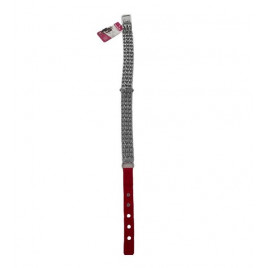 55 Cm 3 Lü Zincir Boyun Tasması Kırmızı 2mm