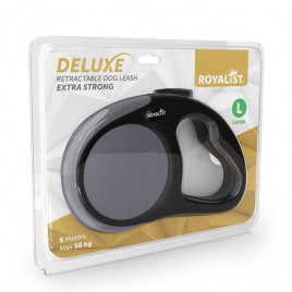 5M Deluxe Extra Strong Otomatik Gezdirme Gri Large | Köpek Gezdirme Tasması 5M Deluxe Extra Strong Otomatik Gezdirme Gri Large | Köpek Gezdirme Tasması