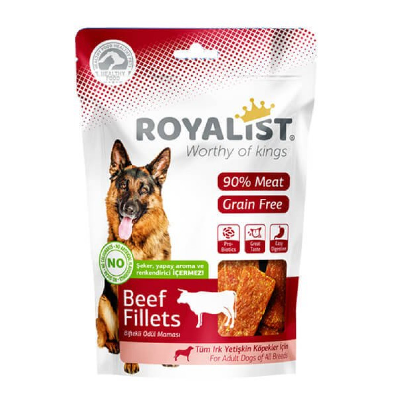 Royalist 80 Gr Biftek Fileto Yumuşak Tahılsız Ödül | Köpek Atıştırmalık Ödül Maması Royalist 80 Gr Biftek Fileto Yumuşak Tahılsız Ödül | Köpek Atıştırmalık Ödül Maması