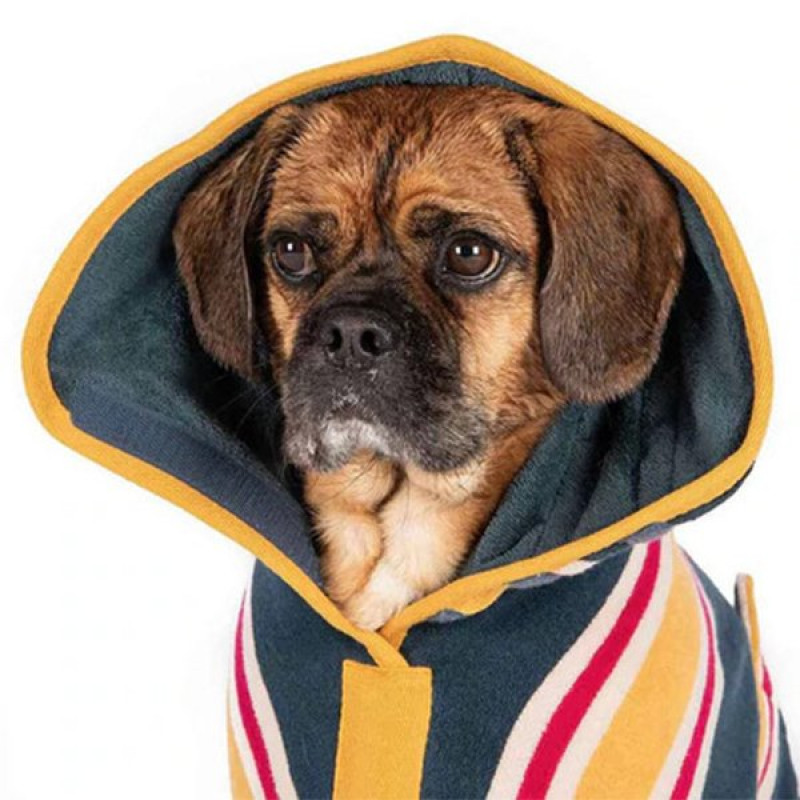 Ruff & Tumble 28-35 Cm Süper Emici Pamuklu Bornoz Plaj S | Köpek Kıyafeti