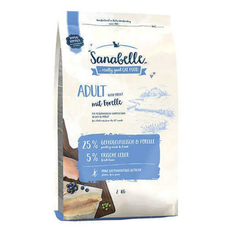 Sanabelle 2 Kg Adult Gulutensiz Alabalıklı | Yetişkin Kuru Kedi Maması Sanabelle 2 Kg Adult Gulutensiz Alabalıklı | Yetişkin Kuru Kedi Maması