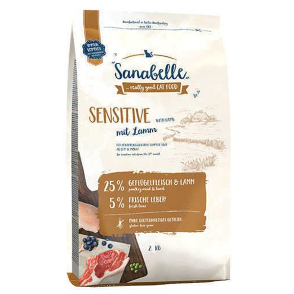 Sanabelle 2 Kg Sensitive Gulutensiz Kuzu Etli Hassas Yetişkin | Yetişkin Kuru Kedi Maması