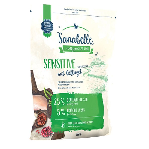 Sanabelle 400 Gr Sensitive Gulutensiz Kümes Hayvanlı Yetişkin | Yetişkin Kuru Kedi Maması