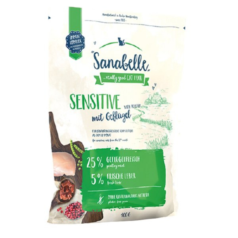 Sanabelle 400 Gr Sensitive Gulutensiz Kümes Hayvanlı Yetişkin | Yetişkin Kuru Kedi Maması Sanabelle 400 Gr Sensitive Gulutensiz Kümes Hayvanlı Yetişkin | Yetişkin Kuru Kedi Maması