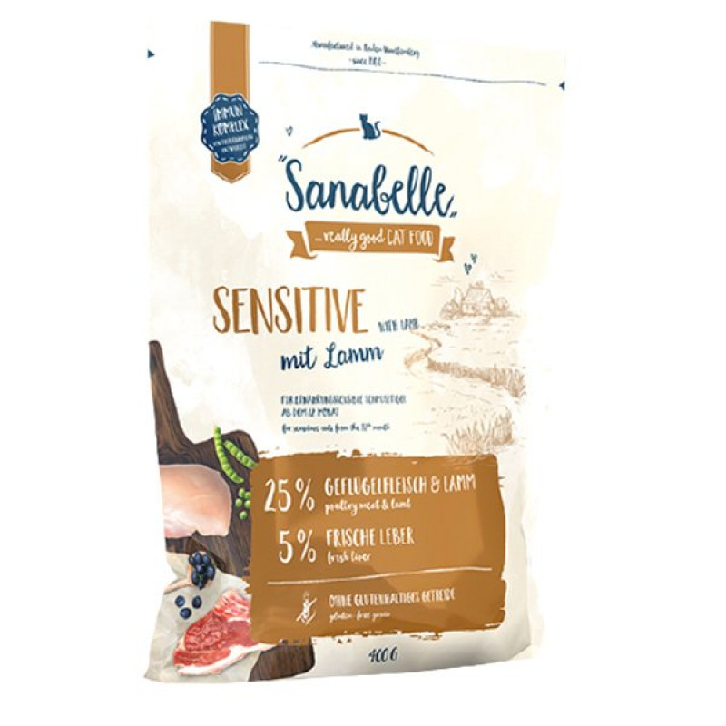 Sanabelle 400 Gr Sensitive Gulutensiz Kuzulu Hassas Yetişkin | Yetişkin Kuru Kedi Maması Sanabelle 400 Gr Sensitive Gulutensiz Kuzulu Hassas Yetişkin | Yetişkin Kuru Kedi Maması