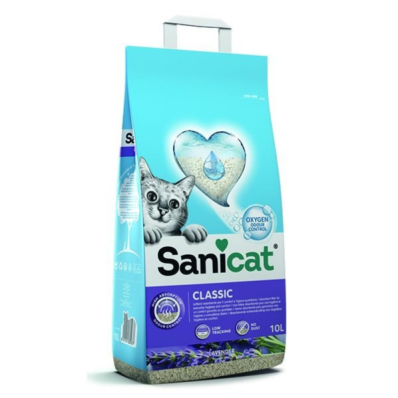 Sanicat 10 Lt Classic Lavantalı Oksijen Kontrollü Emici Kedi Kumu | Doğal Kedi Kumu Sanicat 10 Lt Classic Lavantalı Oksijen Kontrollü Emici Kedi Kumu | Doğal Kedi Kumu