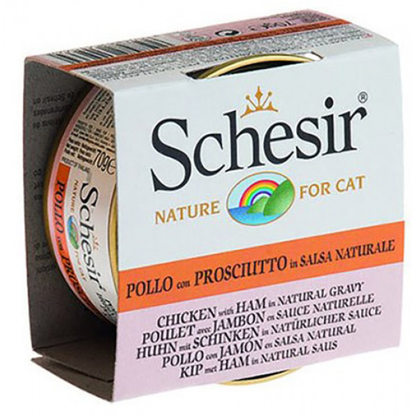 Schesir 6 Adet Tavuklu ve Karidesli Soslu 70 Gr | Yetişkin Kedi Maması