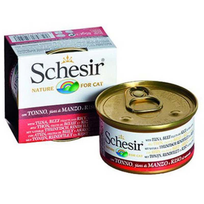 Schesir 6 Adet Ton Balıklı ve Sığır Etli 85 Gr | Sığır Etli Yaş Kedi Maması Schesir 6 Adet Ton Balıklı ve Sığır Etli 85 Gr | Sığır Etli Yaş Kedi Maması